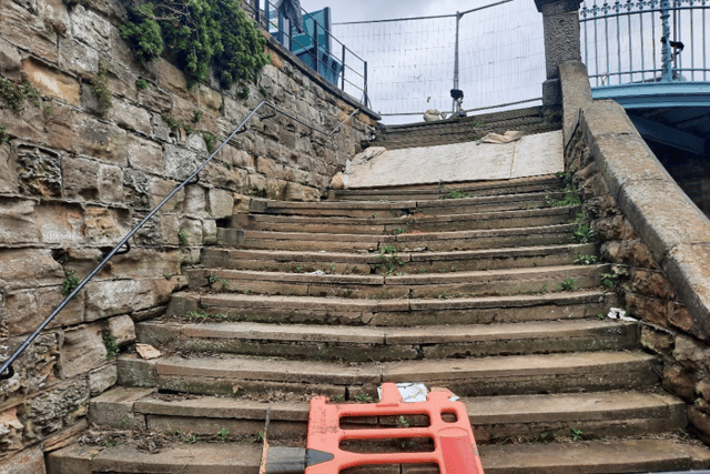 Scarborough Museum Steps, Current Condition. Nyc