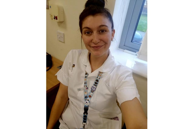 As a final-year student nurse, Grace Rushmere is preparing to graduate at an extremely challenging time for the health sector. Fellow student, Tina, has praised her for 'striving through a difficult time'.