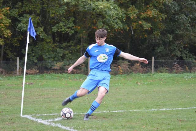 Morgan Kendrew, impressed for Heslerton in their loss against Wombleton. Photo by Cherie Allardice.
