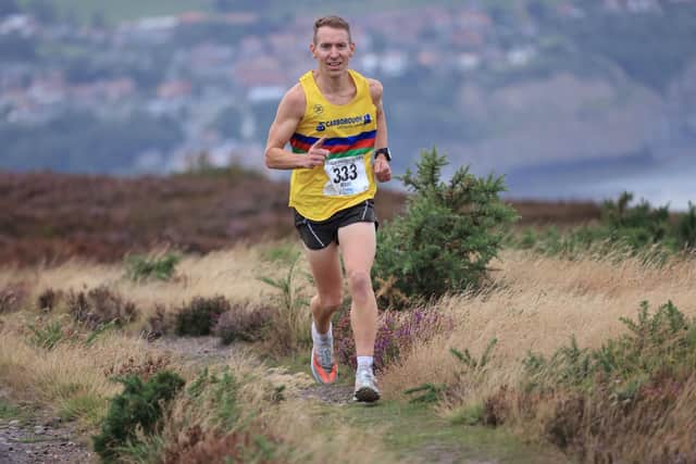 Scarborough AC's Paul Lawton won the Tripsdale Trot fell race.