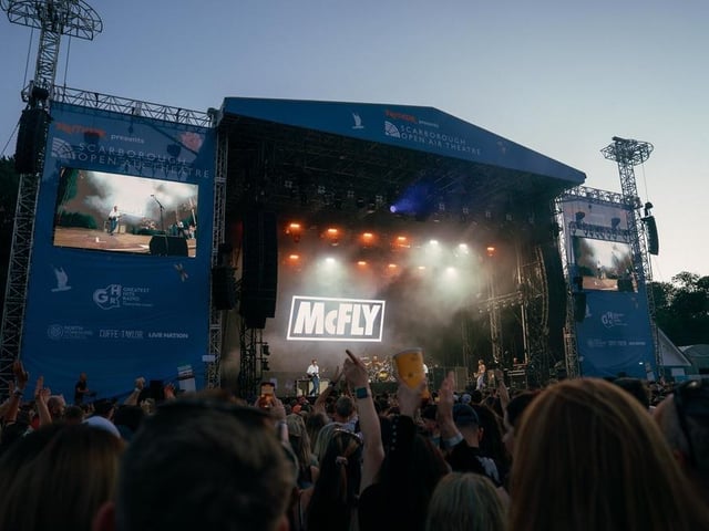 A packed house in Scarborough to see McFly. photo: Cuffe & Taylor