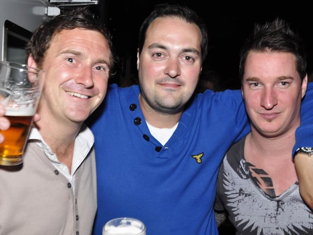 Stewart, Lee, and friend.