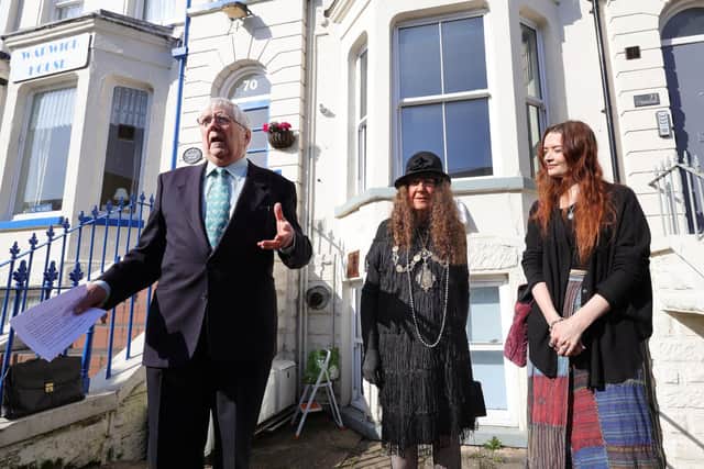 Scarborough Civic Society President Adrian Perry addresses guests