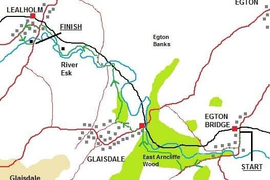 A map of the rural walk.