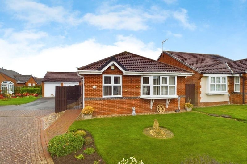 This three bedroom detached bungalow is for sale with Hunters for £265,000.