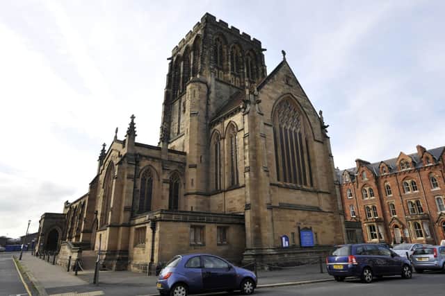 Whitby's St Hilda's Church on the West Cliff.
w134005e