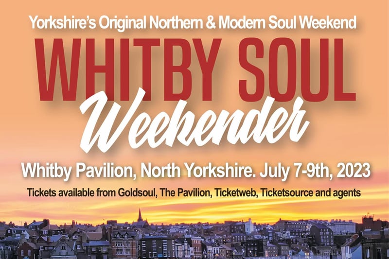 Whitby Soul weekend will be taking place at the Whitby Pavillion from July 7- July 9. The weekend will be packed and features the best in Northern Soul, Motown and Modern Soul with the North's best loved DJ's.