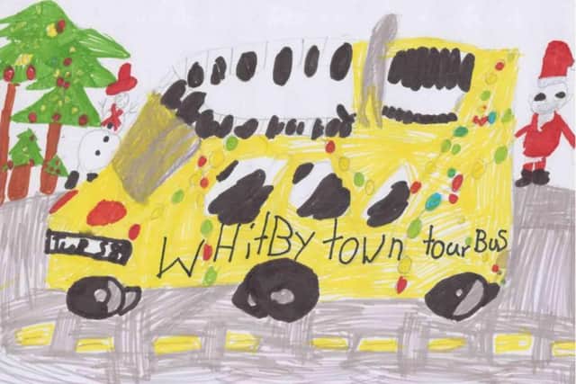 Whitby Christmas card 2022 highly commended, by Lyla, 7, East Whitby Academy.