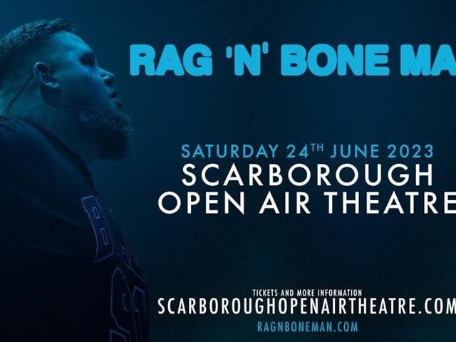 Triple BRIT Award winner Rag’n’Bone Man is heading to Scarborough Open Air Theatre on June 24. Rag’n’Bone Man, aka Rory Graham, rose to prominence in 2016 with the release of the worldwide smash hit 'Human' which showcased a stunning blend of traditional blues and hip-hop.