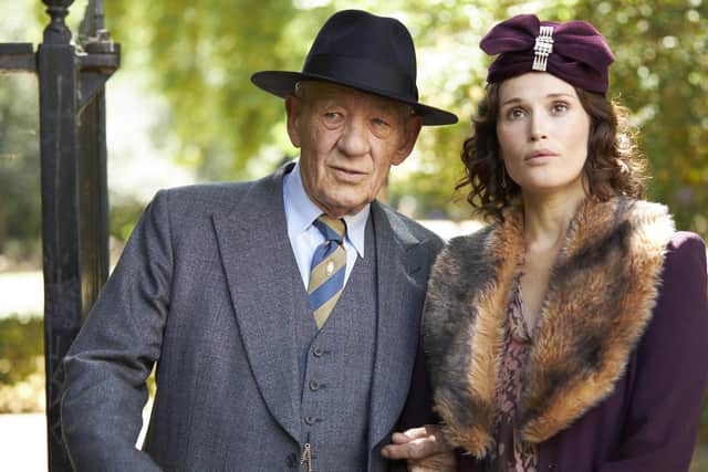 Ian McKellen and Gemma Arterton in The Critic.