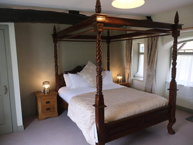One of the bedrooms at Asquith Hall and Hotel. photo: Richard Ponter