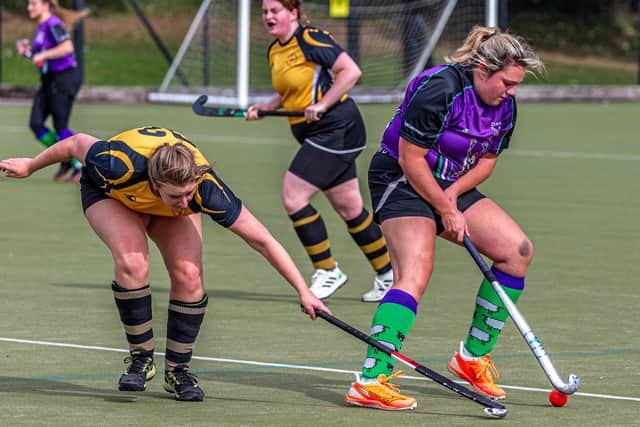 Katie Hodgson scored for Danby Ladies Hockey Club 1s at Whitley Bay. Photo by Brian Murfield