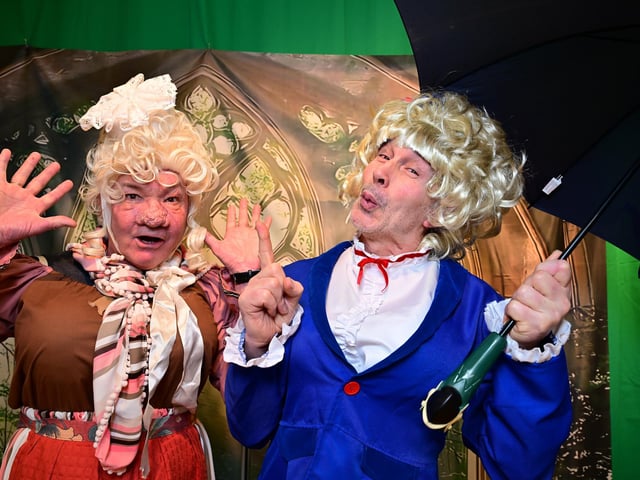Dames Ian Mortimer and John Nelson bring lots of laughs to the performance.