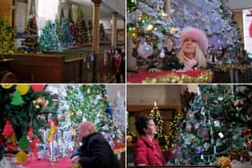 Christmas trees at St Mary's Church.