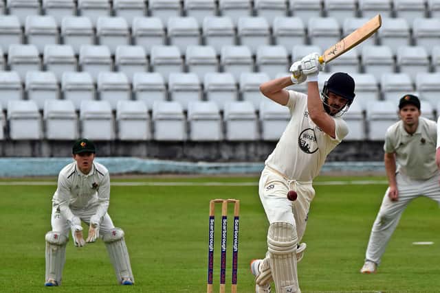 Matty Turnbull hit top form in the T20 day. PHOTOS BY SIMON DOBSON