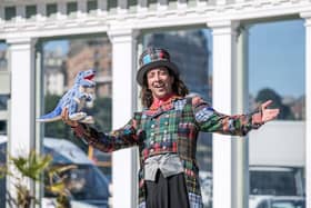 Steve Cousins, the Rock Showman, at Scarborough Spa’s Sun Court which will be the base for this year's Yorkshire Fossil Festival