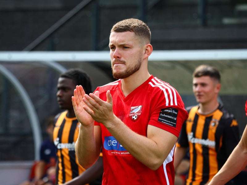 Bailey Gooda walks onto the pitch before the game v Hull.