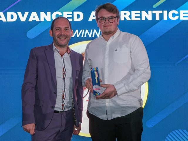 Advanced Apprentice Award winner Ethan Moorhouse, of Severfield