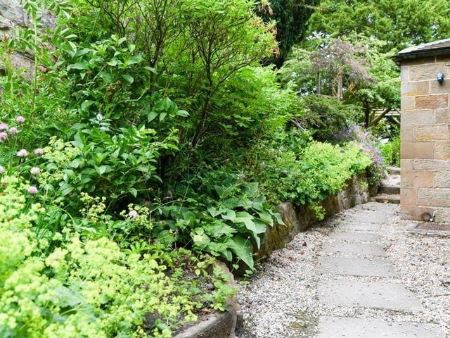 The garden has that lovely English countryside feel to it.