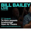 Bill Bailey will headline Scarborough Open AIr Theatre in August