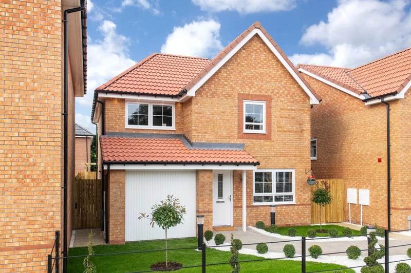 This three bedroom detached new build house is for sale with Barratt Homes - The Sands for £270,000.