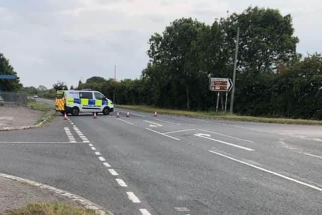 The A169 between Old Malton and Pickering has been closed following a crash.