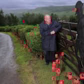 Andy Pitt of Great Fryupdale and his display to honour the D Day landings.picture: Richard Ponter