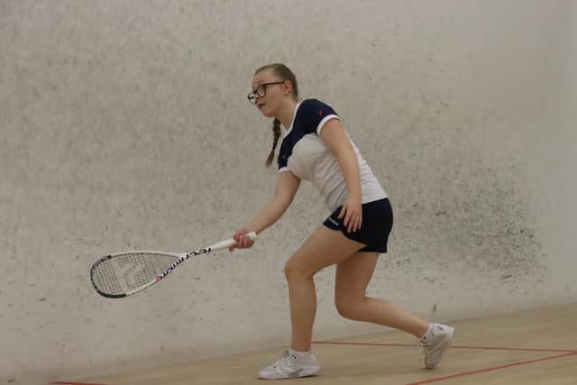 Young Bridlington squash star Hattie Langley.