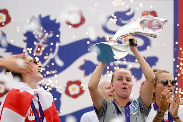 Beth Mead guided England Lionesses to Euro 22 glory - now she is defending her home village from plans to build a holiday chalet park there.picture: Getty images