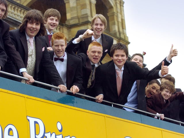 Graham School; Rain didn't stop play for these friends who arrived on an open top Suncruiser bus.