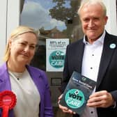 Scarborough and Whitby MP Alison Hume and Independent Group Chairman chair Mike Padgham. Courtesy ICG.