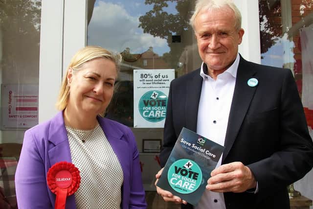 Scarborough and Whitby MP Alison Hume and Independent Group Chairman chair Mike Padgham. Courtesy ICG.