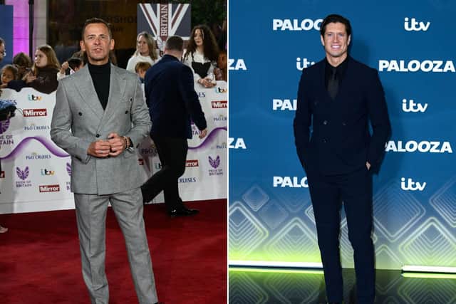 Scott Mills (Photo by Eamonn M. McCormack/Getty Images) and Vernon Kay (Photo by Joe Maher/Getty Images)