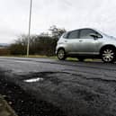 One of the potholes on Field Lane.