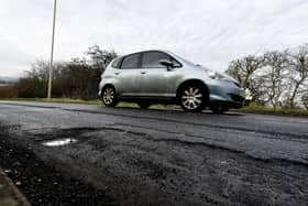 One of the potholes on Field Lane.