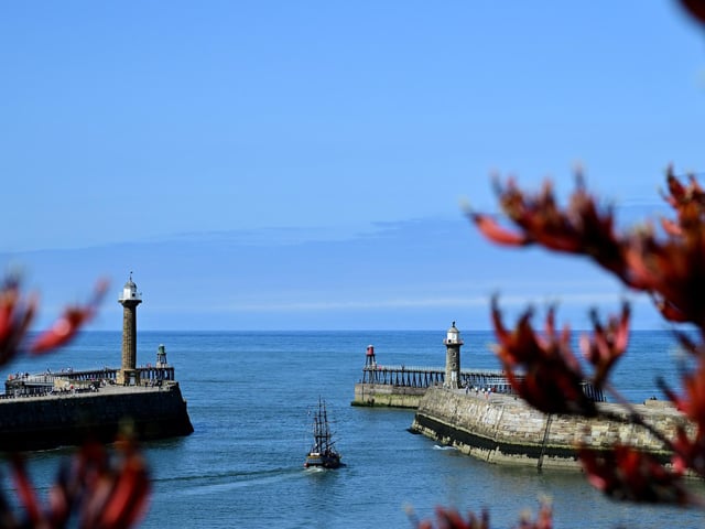 A stunning view of the sea.