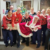 Residents and staff at Rivermead care home in Norton are helping to make the world a better place by wearing a festival jumper on in aid of Save the Children’s annual fundraising event, Christmas Jumper Day.
