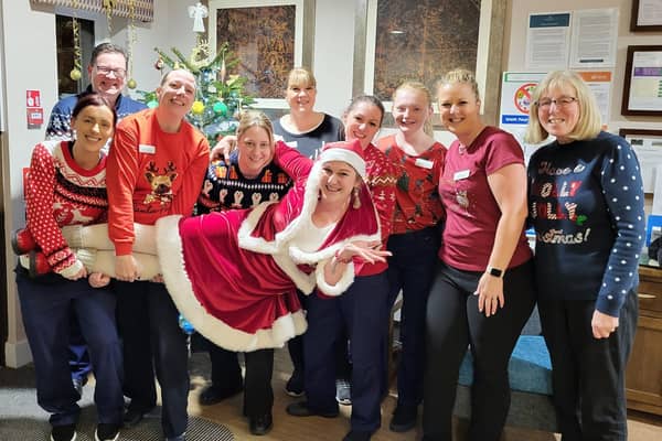 Residents and staff at Rivermead care home in Norton are helping to make the world a better place by wearing a festival jumper on in aid of Save the Children’s annual fundraising event, Christmas Jumper Day.