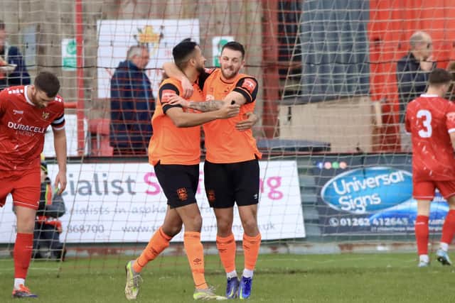 Bridlington Town lost 2-0 at home to Emley. Photo by TCF Photography