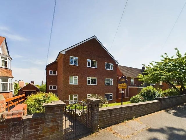 This three bedroom and two bathroom flat is for sale with Hunters with a guide price of £250,000.