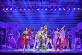 Sarah Earnshaw as Tanya, Sara Poyzer as Donna, Nicky Swift as Rosie