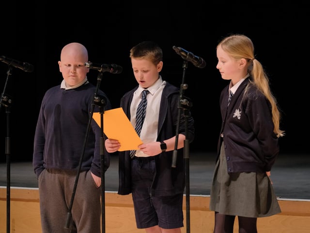 St Martins School pupils.
