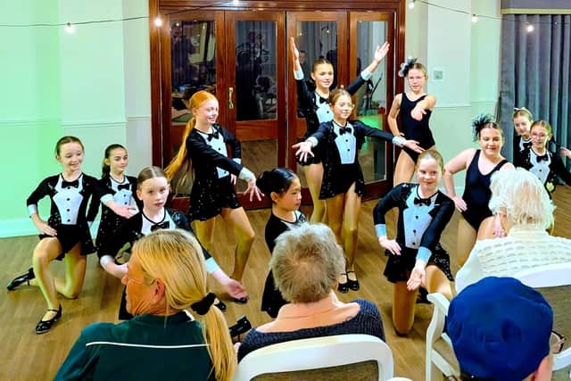 Youngsters at Collette Tyler School of Dance perform for Mallard Court care home residents.
