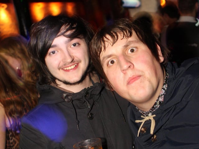 Jamie and Lewis loving a Jäger in Blue Lounge