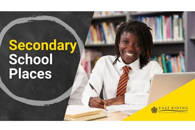 A fantastic 96% of children in the East Riding have been allocated their first preference secondary school today (March 1).