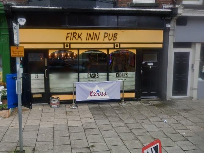 The Firk Inn, located on Falgrave, recived a rating of 4.5/5.