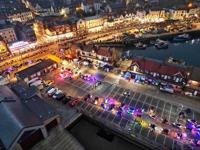 Scarborough's Honda Goldwing Light Display came to town over the weekend.