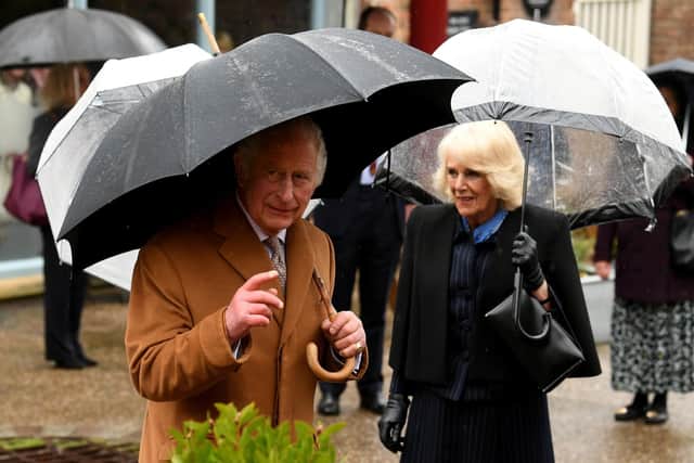 King Charles and Queen Camilla pictured on their visit Talbot Yard Food Court, Malton.
Picture taken by Yorkshire Post Photographer Simon Hulme.