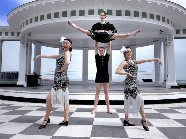 Julie Hatton Dancers Abi Heather, Evie Blakey Charlie Sheader and Chiela Robertson.