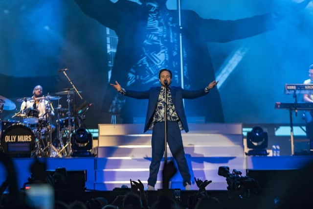 Olly Murs performs at the Open Air Theatre.
picture: Cuffe and Taylor